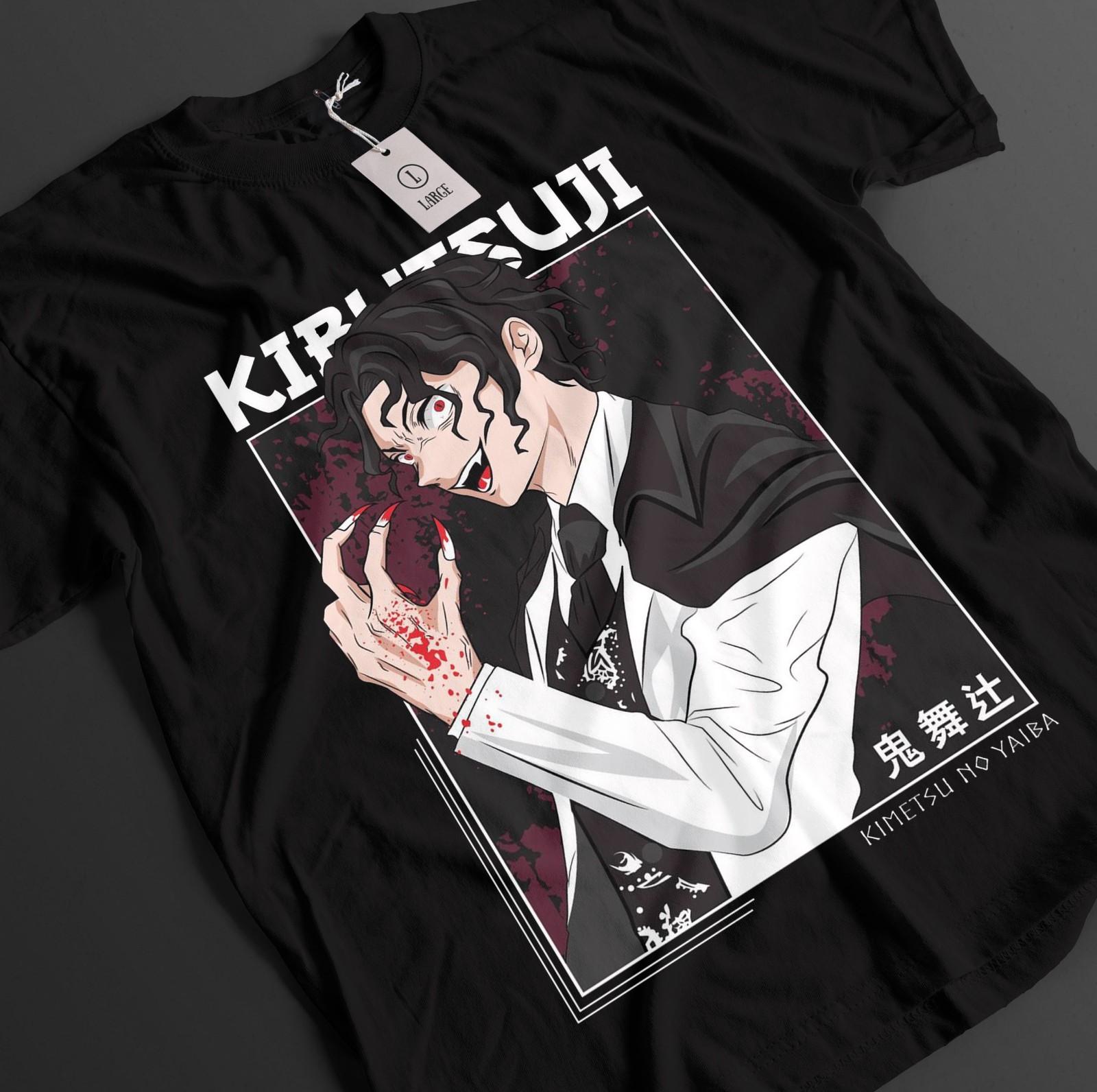 

Demon Slayer Shirt Muzan T-Shirt Mens Womens Tees Top Tanjiro KNY Doma Anime Akaza Top Kokushibo Tee 4XL