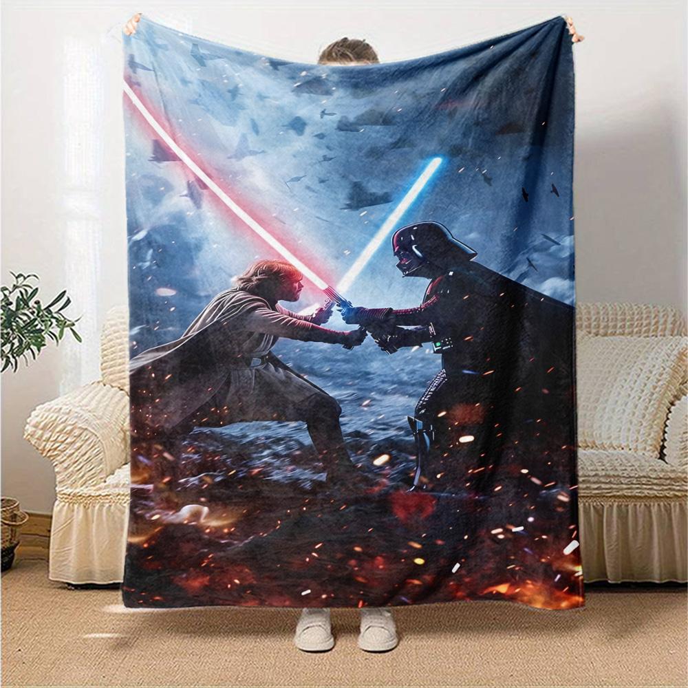 Star Wars Blanket Durable Comfort Suitable for Seaside Couch Office Four Seasons Multipurpose Modern Style Suitable for Gifting Relatives and Friends