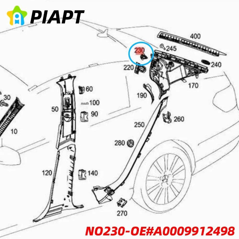 20 ks vnitřních upevňovacích klipů pro Mercedes-Benz (000-991-24-98)