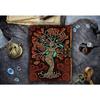 Leather Mother Earth Printed Diary with 200 Unruled Vintage Paper for Office and Personal Use (7X5 Inch)