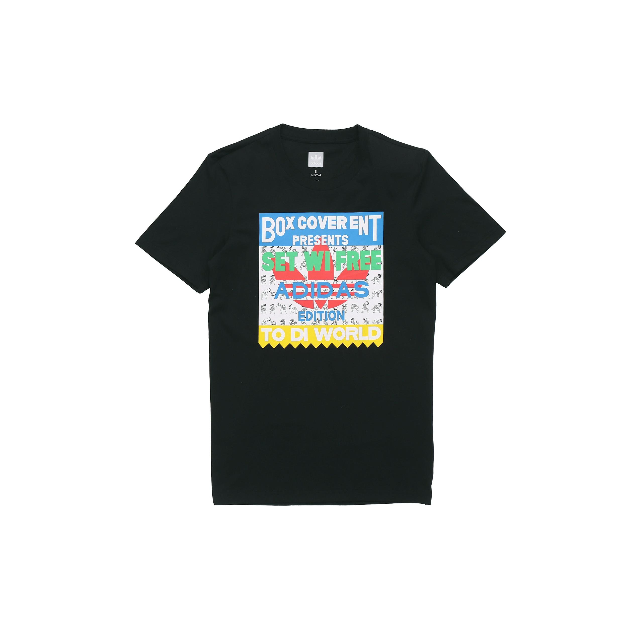 adidas originals SETWIFREE TEE Short Sleeve Black Men s CF3115 L