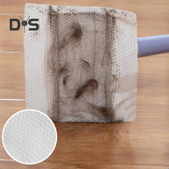 Automatic Cloth Clamp Mop with Rag 360 Degree Rotating Extended Mop Dry/Wet Dual-Purpose Household Cleaning Mop