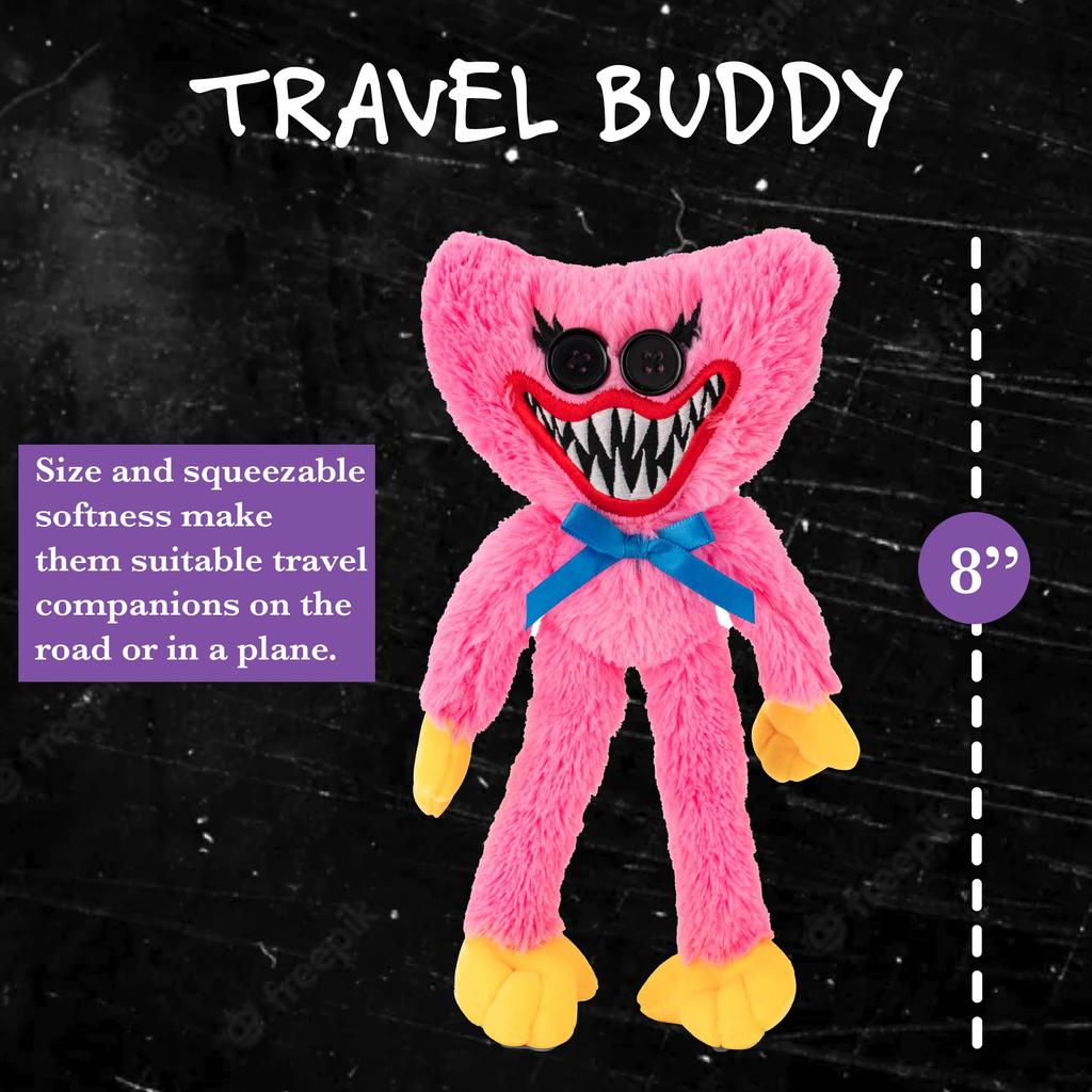 UCC Distribution Poppy Playtime Kissy Missy and Scary Tooth 8-inch Plush Toy