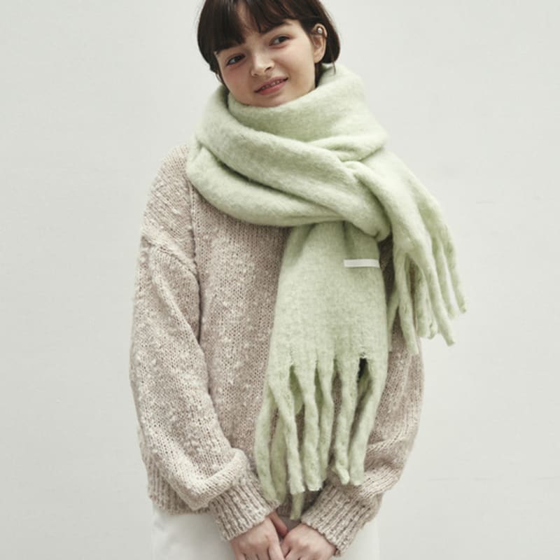 LOEIL FIRST LABEL BOLD MUFFLER_GREEN