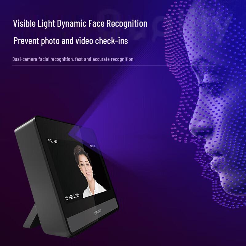 Deli DL-D8 Smart Cloud Face Recognition Attendance Machine CN plug (adapter included)
