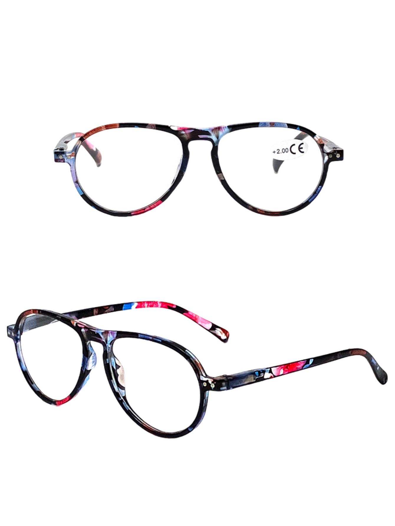 

New fashion colorful reading glasses HD spring leg design for ladies middle-aged and elderly people 1.5