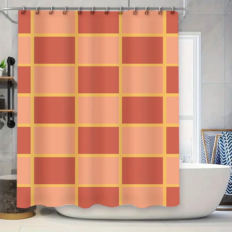 

Modern Bath Shower Curtain Waterproof Blue White Black Water Drop Print Home Decor Bathroom Accessories Customizable Lengths for 90x180cm