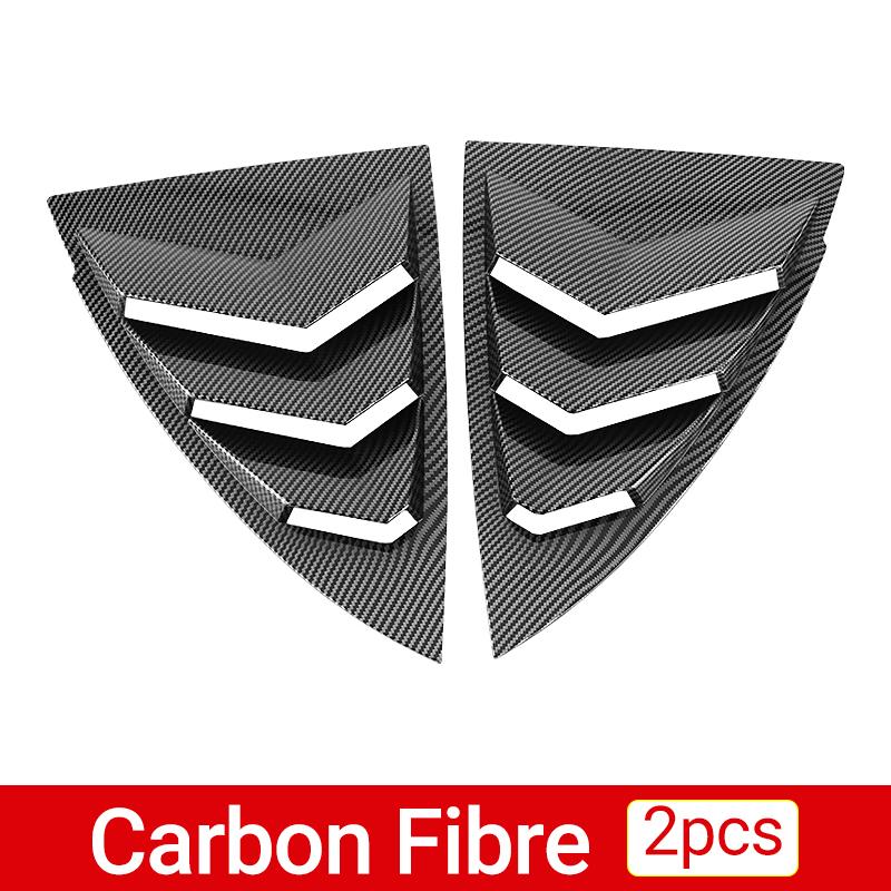 Dla Tesli Model Y ModelY 2021 2022 2023 2024 2025 ABS Węgiel Samochód Rolety Tylnej Szyby Boczne Kratki Wentylacyjne Osłona Dekoracyjna Naklejka