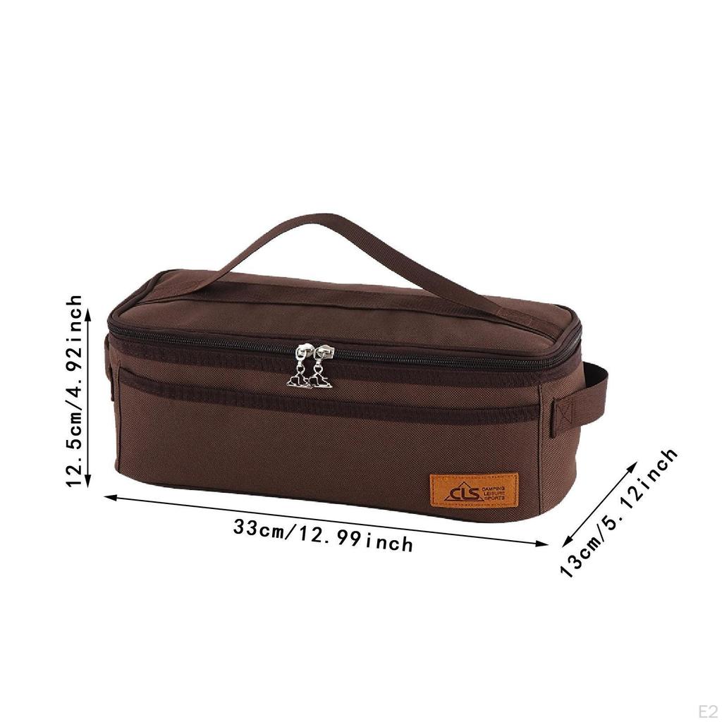 Camping Cutlery Carrier, Organizer Bag with Handle for Travel And Makeup