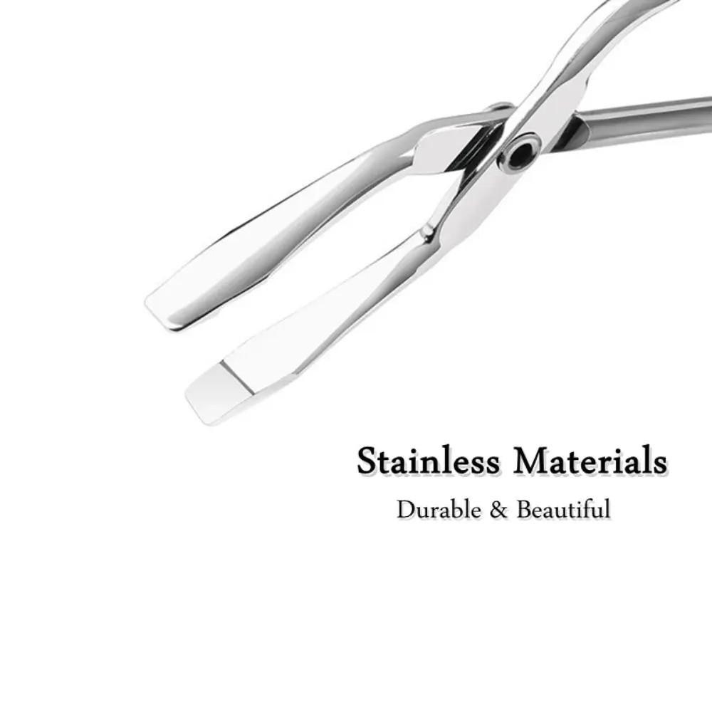 Stainless Steel Eyebrow Tweezer With Handles Hairgripping Hair Plucker Elbow Clip Mechanism Clip Shears Epilating Tool