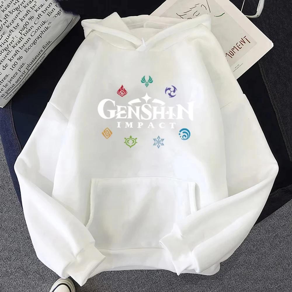 Genshin Impact Hoodies 2025 Spring Women Korea Female Hoody Graphic Streetwear Ulzzang Unisex Sweatshirt Men Harajuku Jacket