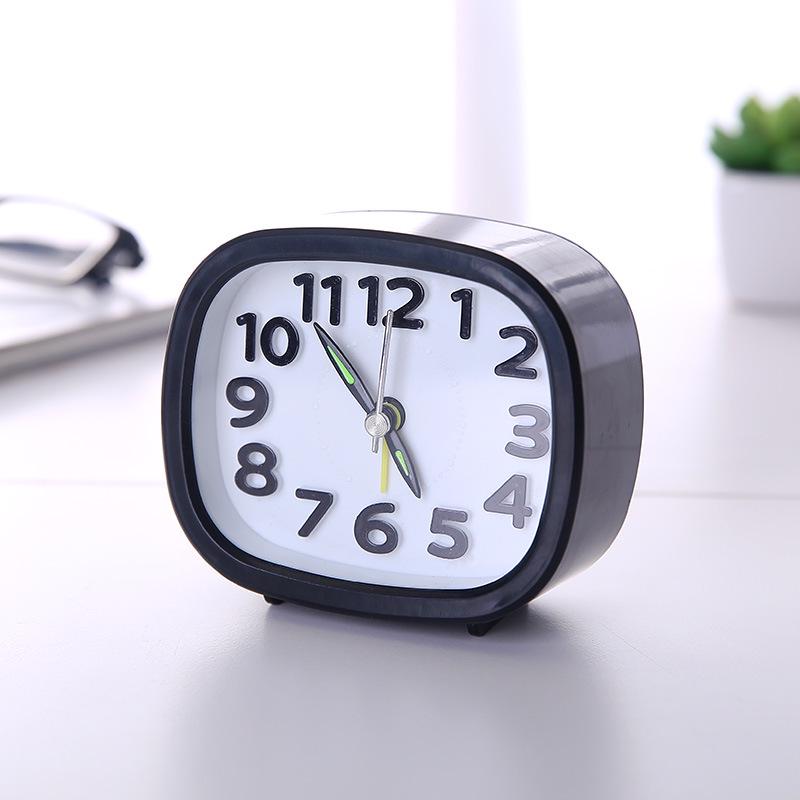 Colorful Round Alarm Clock - Stylish & Luminous for Home, Dorm, or Kids