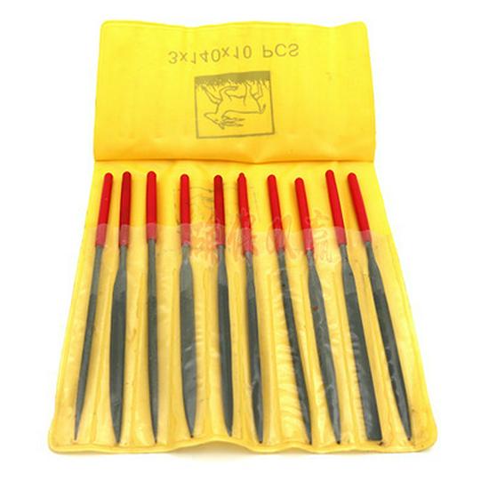 10-Piece Diamond Wax File Set for Jewelry and Metal Shaping