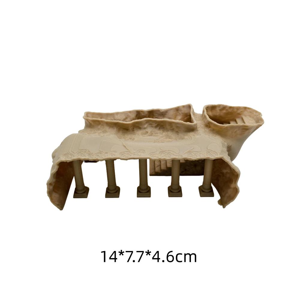 Fish Tank Underground Cave For Fish Shrimp Reptile Shelter Hiding Houses 3D Printing Tunnel Cave Landscaping Aqaurium Decoration