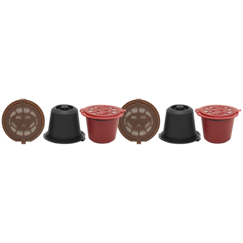 3Pcs/Pack Refillable Reusable for Nespresso Coffee Capsule With 1PC Plastic Spoon Filter Pod For Original Line Siccsaee Filters