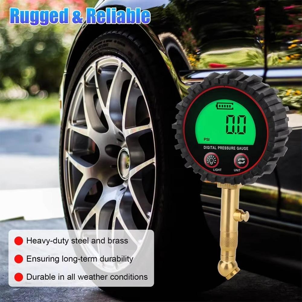 3-255PSI Digital Tire Pressure Gauge Professional Meter Accessories  For Car Truck Motorcycle
