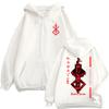 Japonské Anime Berserk Grafická Mikina na Zip Pánská Dámská Harajuku Manga Gotická Cool Mikina Fleece Nadměrná Bundy Streetwear