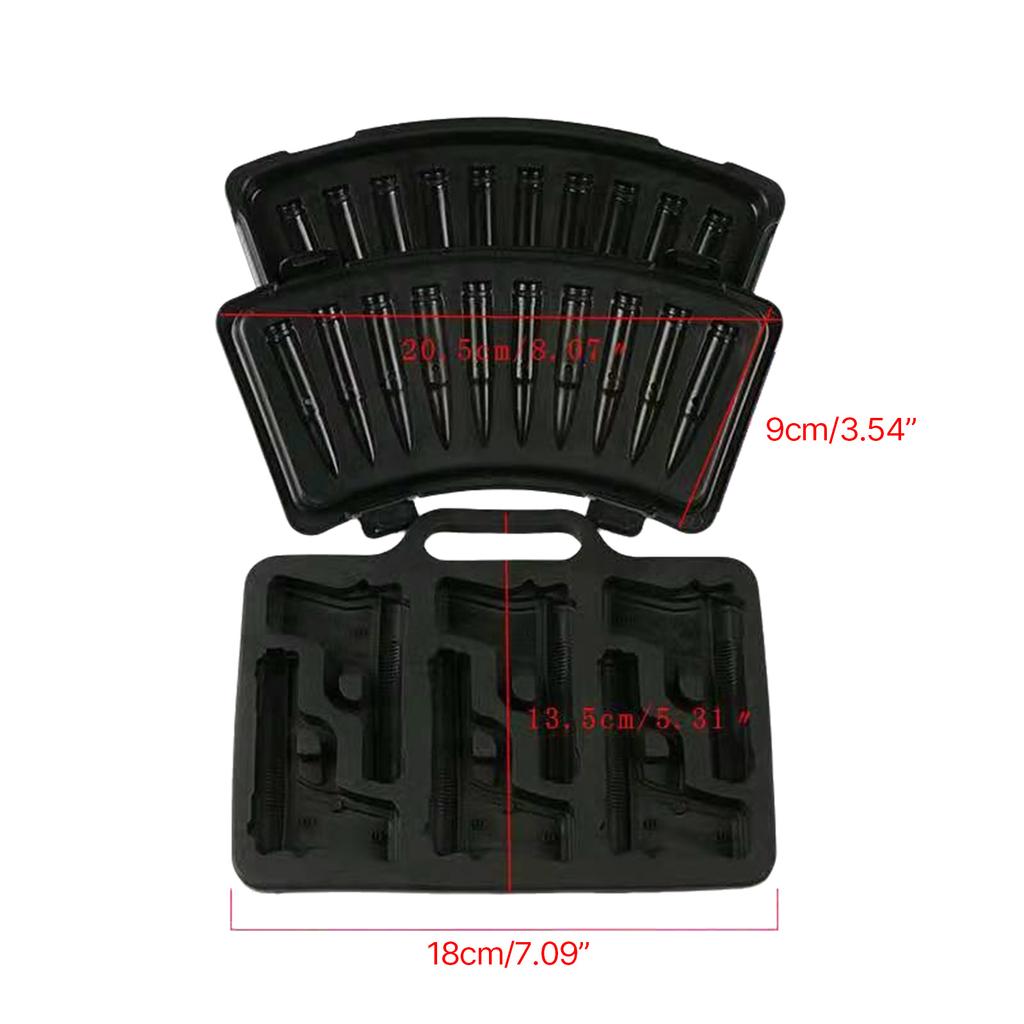Innovative Ice Maker Flexible Ice Cube Molds Handgun/Bullet Shape Silicone Ice Cube Tray Silicone Ice Cube Maker for Ice
