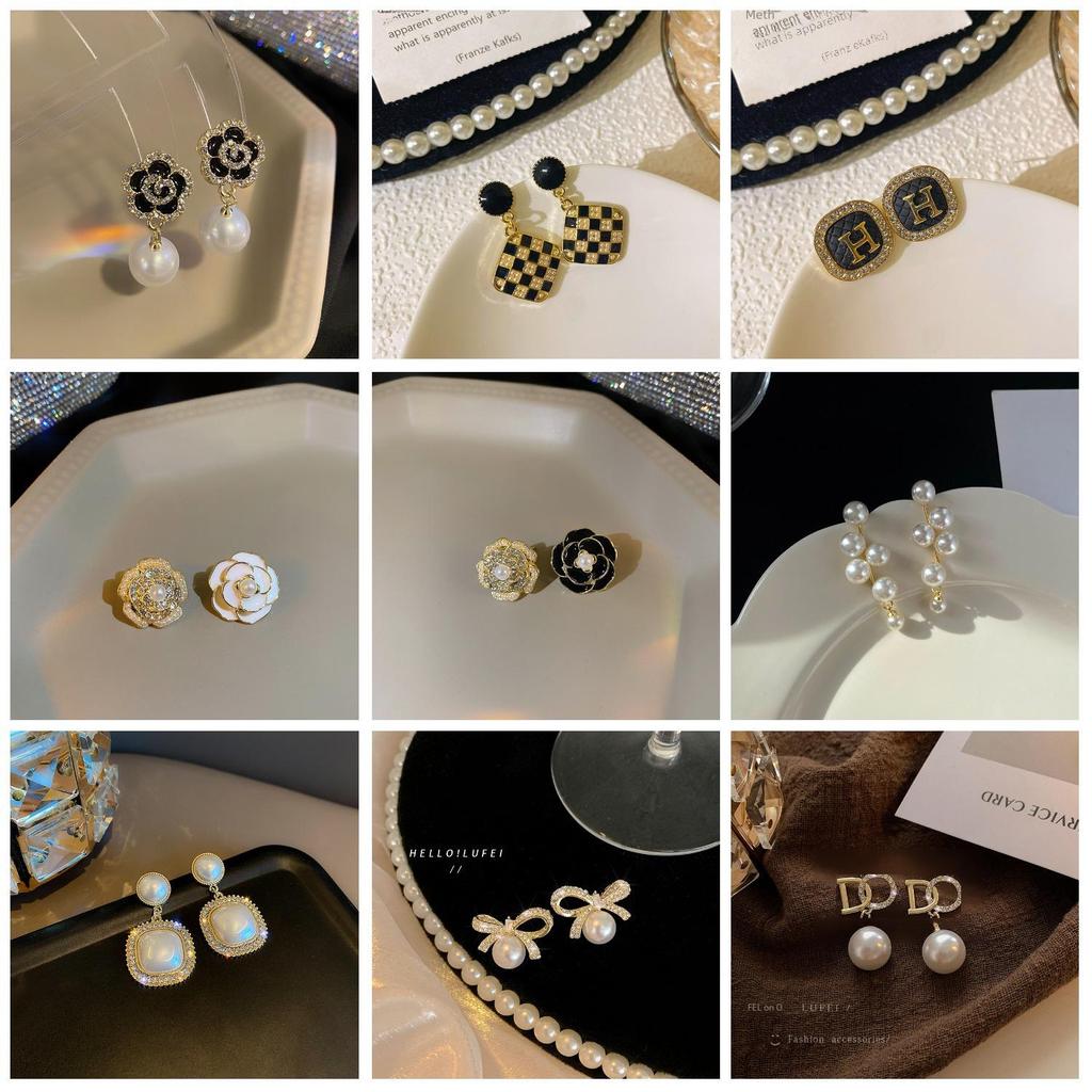 Boucles d'oreilles tendance haut de gamme en argent, cristal et perle 2023: Déclaration Exquise, Luxe Léger pour Femmes