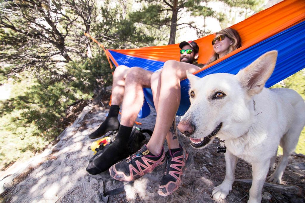 Grand Trunk Double Deluxe Parachute Nylon Hammock Genuine Japanese Product (Crimson/Charcoal)