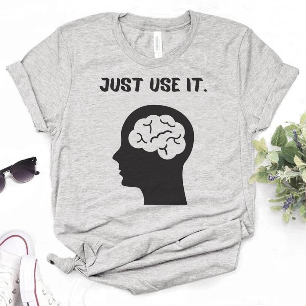 

Just Use Your Brain Tee women graphic t shirt girl streetwear comic funny clothing 2XL