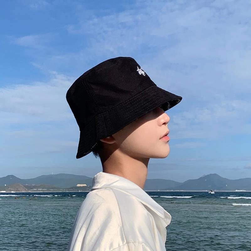 Hat Men Versatile Black Big Head Circumference Bucket Hat Men Trendy Hip Hop Thin Boys Female Internet Celebrity Trend Summer