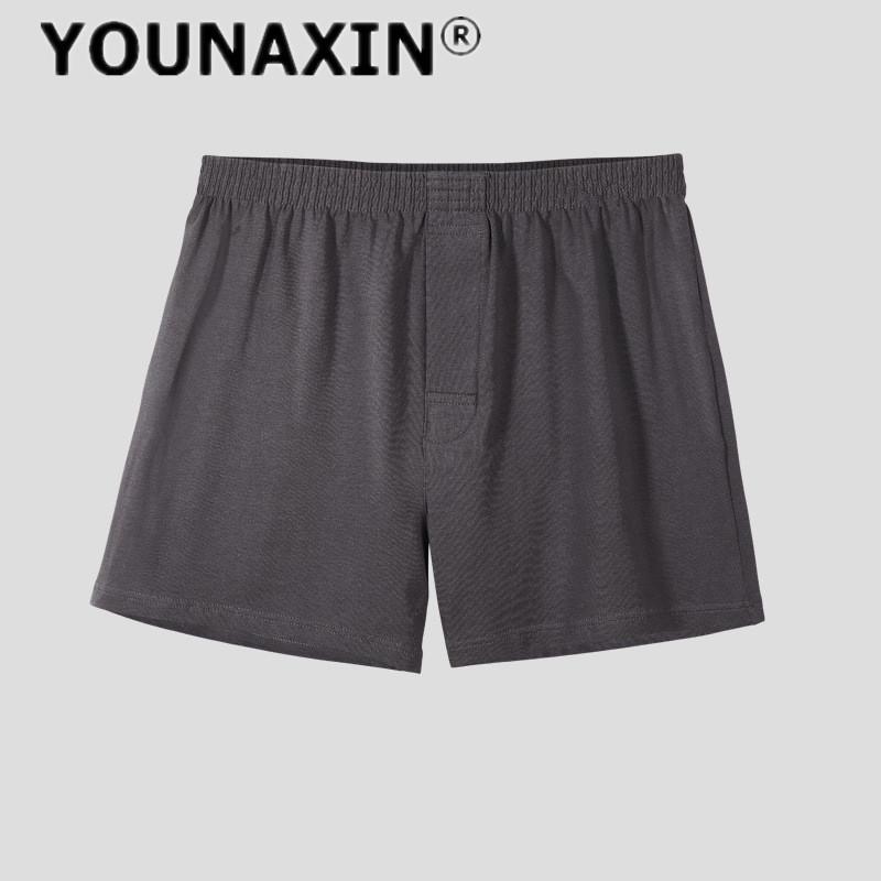 

Мужское нижнее белье большого размера из хлопка, большие шорты Homme, однотонные, Unides L XL 2XL 3XL 3XL темно серый