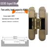 Adjustable 180° Concealed Door Hinges for Inward/Outward Opening Wooden Doors