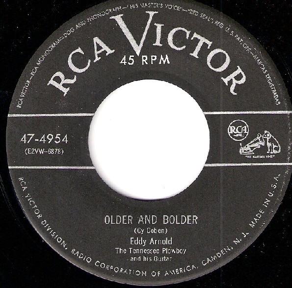 

7inch Record EDDY ARNOLD - Older And Bolder 474954 RCA Victor 1952 US Folk Used