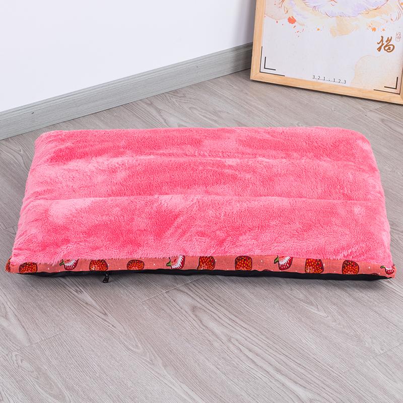 Four Seasons Pet Cushion: Thick Cotton Sleeping Pad for Cats and Dogs