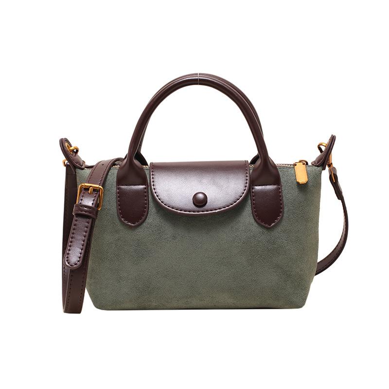 

Маленькая модная женская сумка через плечо, новая сумка-пельмень, ретро-дизайн бренда, сумка-мессенджер через плечо, модная модная сумка зелёный