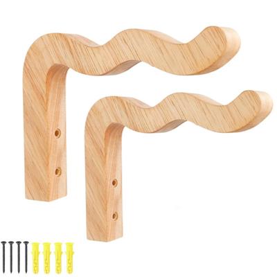 2 Stück Wandmontierter Holz-Pflanzenhaken Bauernhaus-Stil Mehrzweck-Wandhaken Handgefertigt Robust Hängender Blumentopfhaken