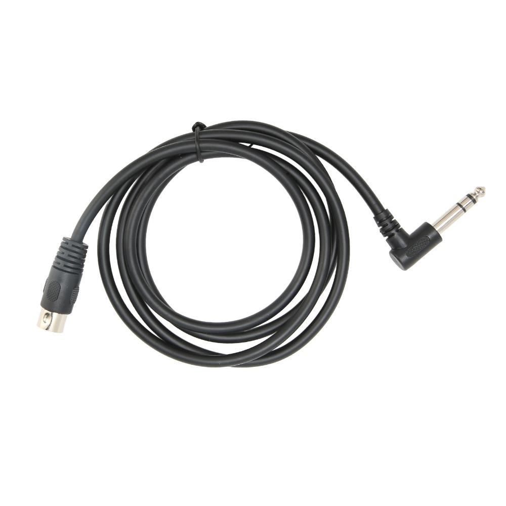 1.5m/4.9ft 6.35mm Male To MIDI Din 5Pin Male Sound Connection Cable  Audio Equipment