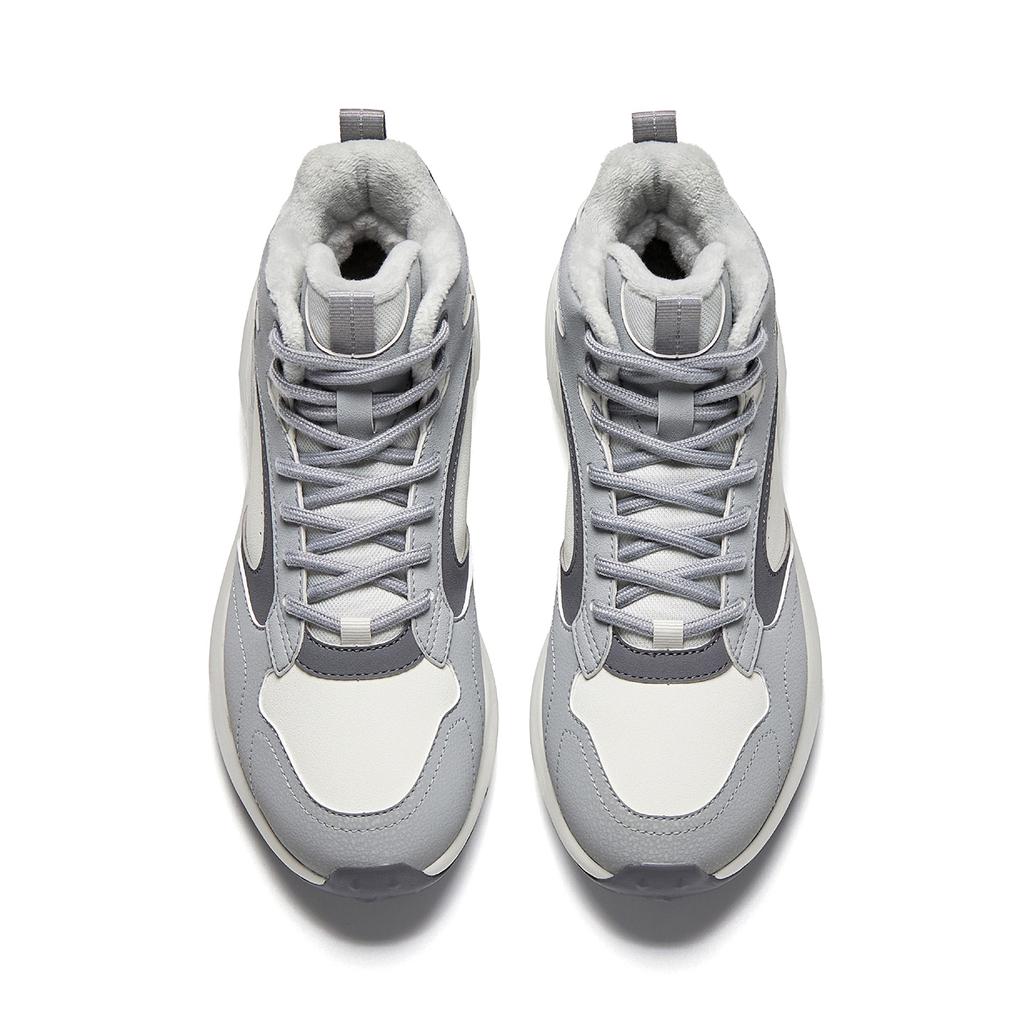 Anta Tazhou Synthetisches Leder Stoff Trendiger Retro Fleece Stoßdämpfend Abriebfest High Top Freizeitschuhe Damen Freizeitschuhe 922548922-4