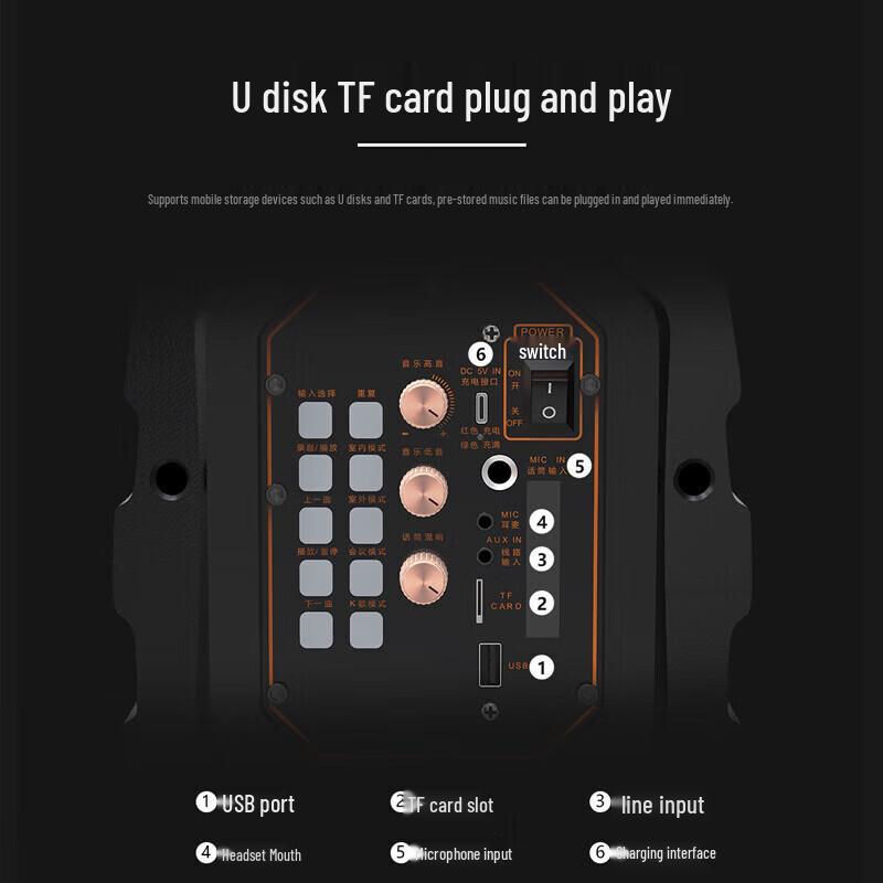 Songchuan International SS3-06PRO Portable Karaoke Speaker CN plug (adapter included)