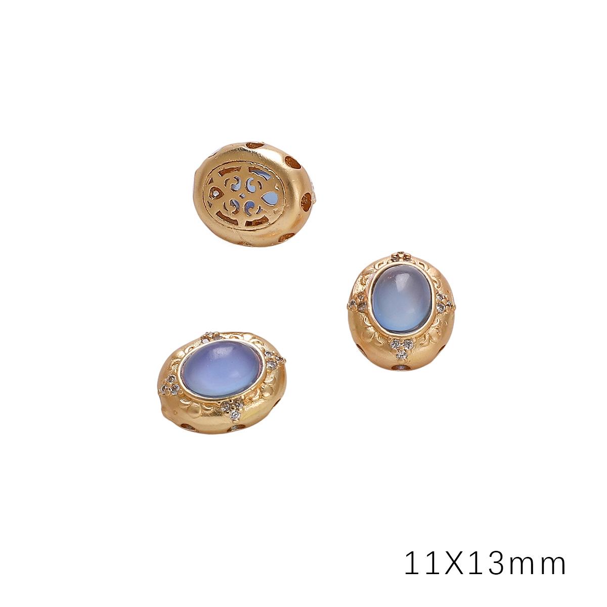 

Медный песок, золото, полая перегородка, бусина для изготовления ювелирных изделий своими руками, аксессуары для рукоделия 11x13mm синий белл