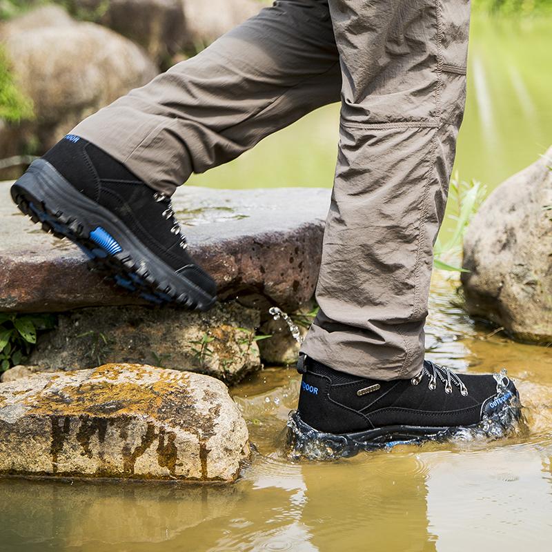 Waterproof Men Hiking Shoes Outdoor Trekking Shoes For Men Ankle Hiking Boots