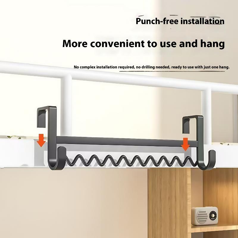 Hook Dormitory Student Clothes Hanger Bedside Wavy Clothes Hook Horizontal Clothes Rack Storage Clothes Artifact
