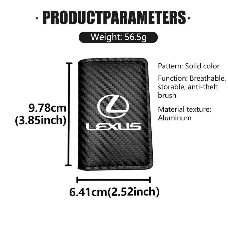 For Lexus Carbon Fiber Car Wallet Anti-theft Anti Magnetic ID Card Credit Card Holder UX250h RX450h RX300 GX470 CT200h RX400h RS1