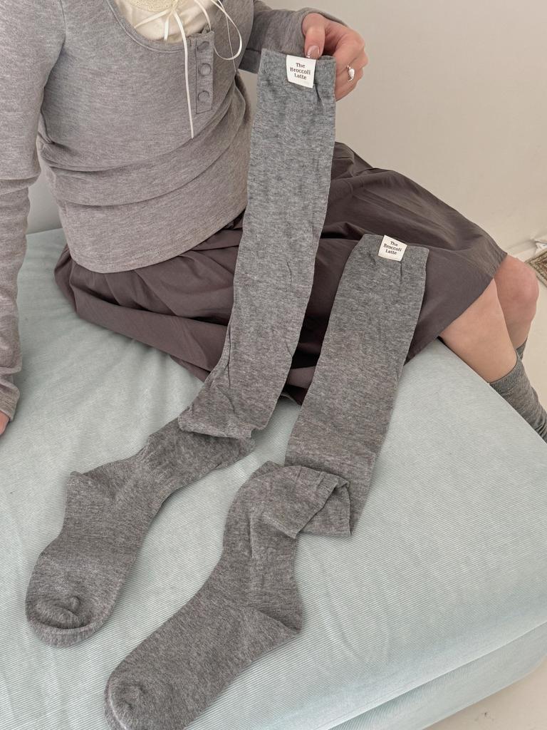 Japanese JK Knee High Socks Thigh High Stockings Korean Thigh High Socks Women Stockings Solid Color Mesh Calf Socks Stockings