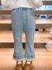 Girls' Spring & Autumn 2025 Flared Jeans: New Casual Trousers for Baby Girls