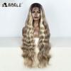 Noble Lace Wig Synthetic 36" Ginger Lace Front Wig Body Wig Long Wavy Free Part Synthetic Lace Front Wigs For Women Cosplay Wig