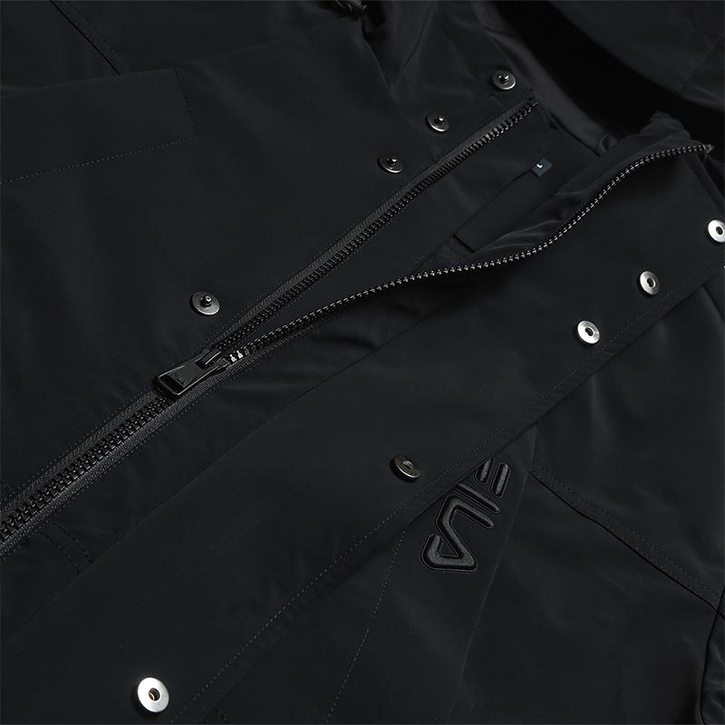 FILA Heritage Fashion Casual Versatile Long Sleeve Hooded Jacket Men jackets F61M618799ABK