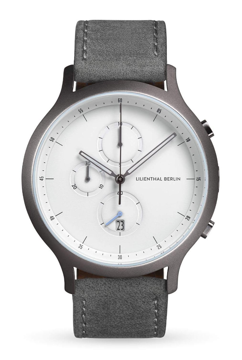 

Watch Chronograph Date Made in Germany Gray [Lillianthal Berlin] C01-101-B009F Men s білий