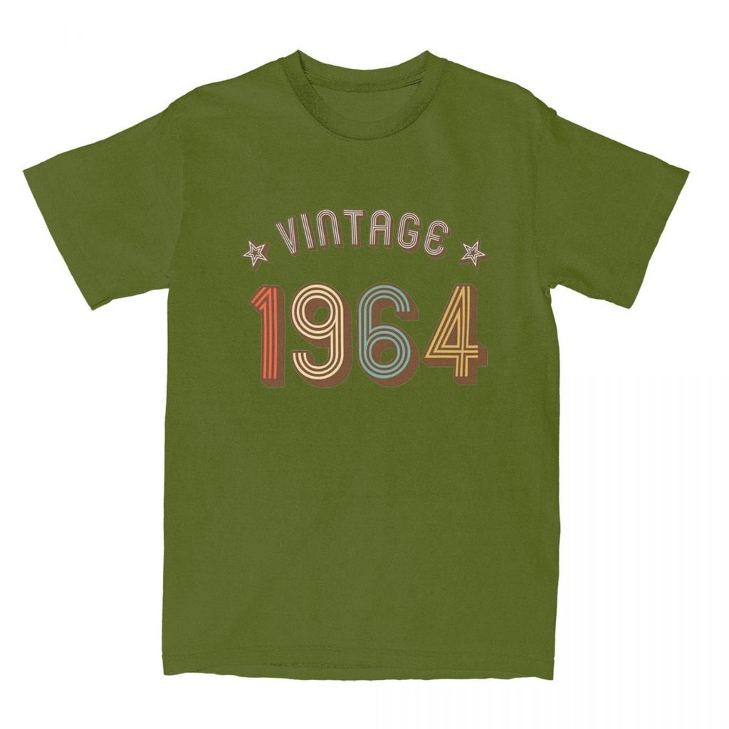 Camisetas Vintage de 60 Cumpleaños de 1964 Hombres Mujeres Algodón Gente Increíble 60 Años Regalos Camiseta Manga Corta Idea de Regalo