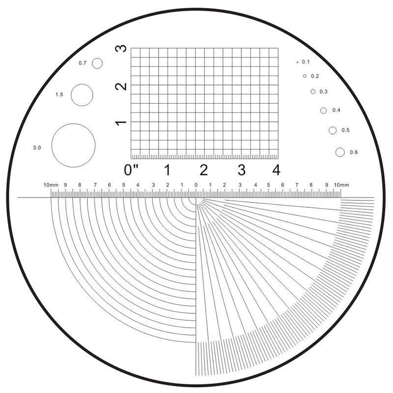Micrometer Calibration Slide for Microscope - Precision Measuring Ruler Instrument