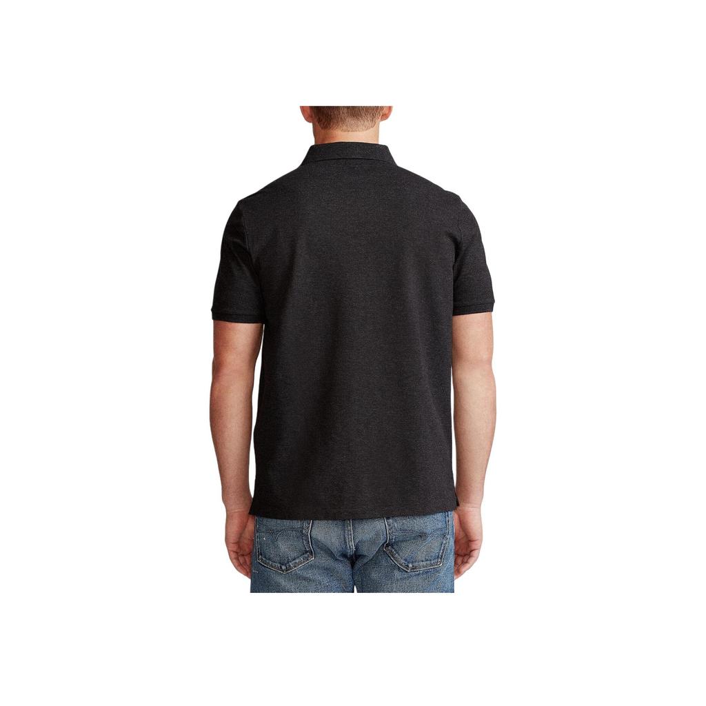 Polo Ralph Lauren Mesh Print Embroidered Polo Shirt Men Tops Black MNPOKNI1N820720-001