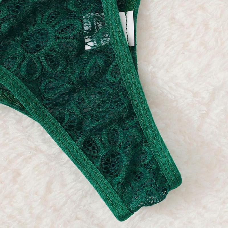 Erotic Lingerie Three-Point Sexy Hollow Cross Strap Three-Point Suit