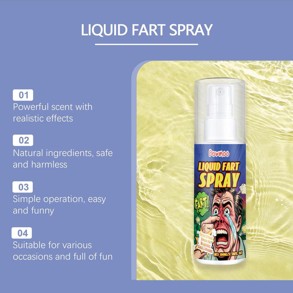 DOWMOO Prank Stinky Fart Spray for April Fool's Day Gag - Portable and Concentrated.