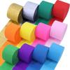Crinkled Handmade Crepe Paper Roll for Kids' DIY Projects and Kindergarten Decor